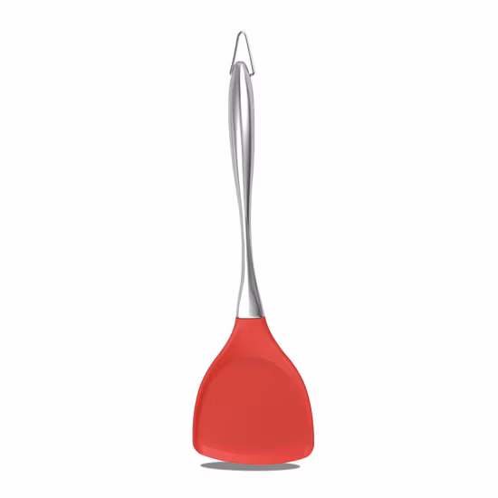 Utensili da cucina in silicone con manico cavo in acciaio inossidabile 304 placcato PVD Non